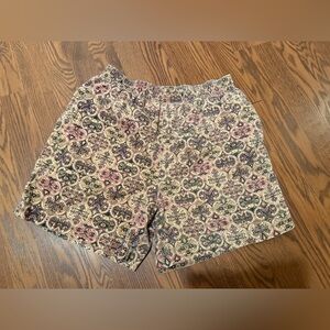 80s printed pull on shorts